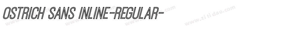 Ostrich Sans Inline-regular字体转换